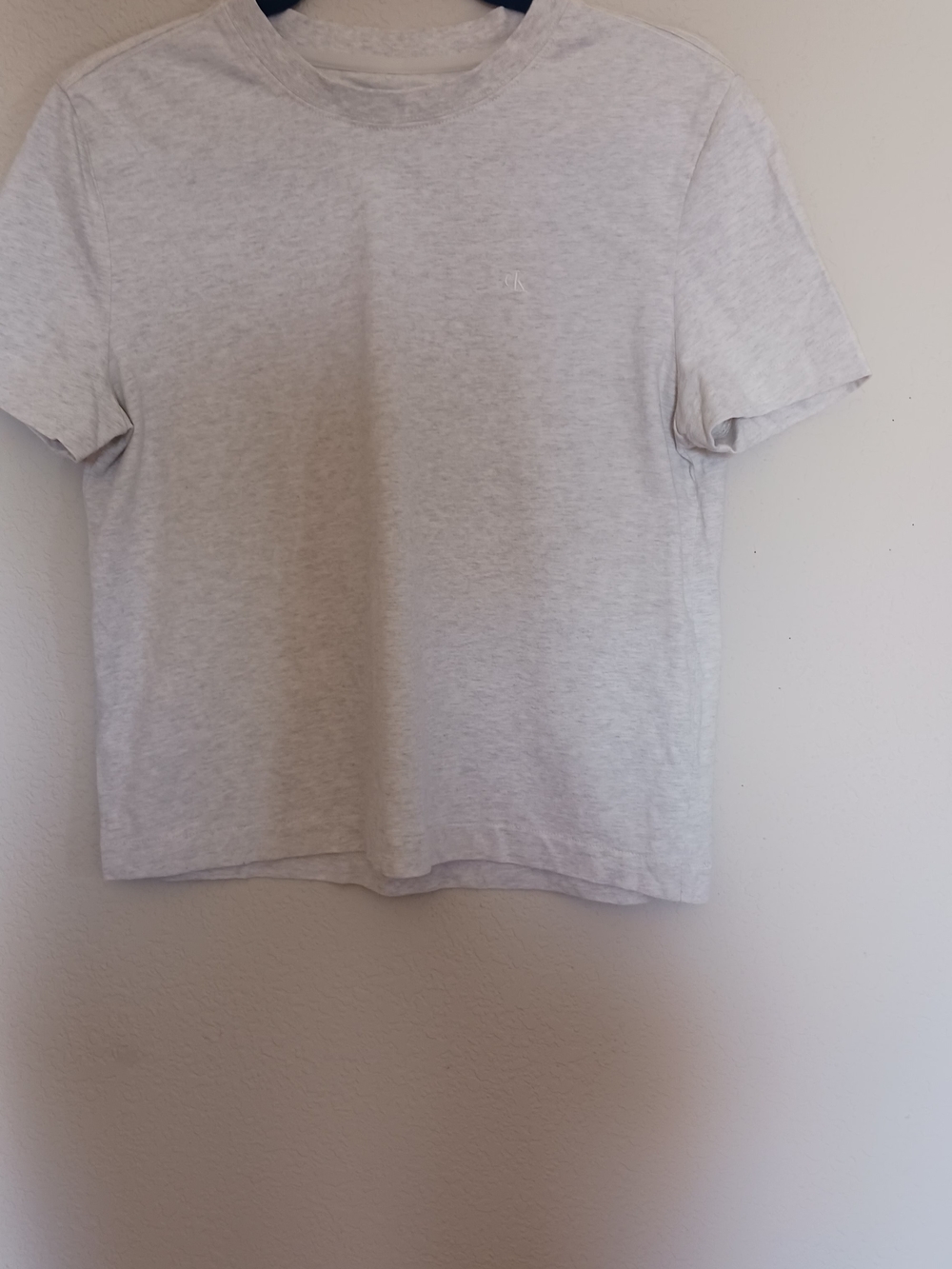 Calvin Klein Light Heather Gray Short Sleeve Crew Tee